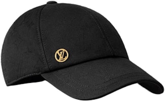 Louis Vuitton Logo Cotton Baseball Cap Unisex Black M7929 Louis Vuitton Logo Cotton Baseball Cap Unisex Black M7929