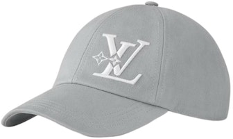 LOUIS VUITTON Logo Cotton Baseball Cap Unisex Couple Style Grey. M7607 LOUIS VUITTON Logo Cotton Baseball Cap Unisex Couple Style Grey. M7607