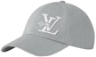 Buy Topi Besbol Kapas Louis Vuitton Logo Unisex Gaya Pasangan Kelabu. M7607