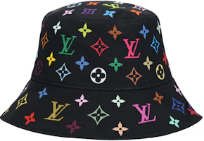 LOUIS VUITTON Logo Cotton Bucket Hat Black Unisex Couple Style. M7985 LOUIS VUITTON Logo Cotton Bucket Hat Black Unisex Couple Style. M7985