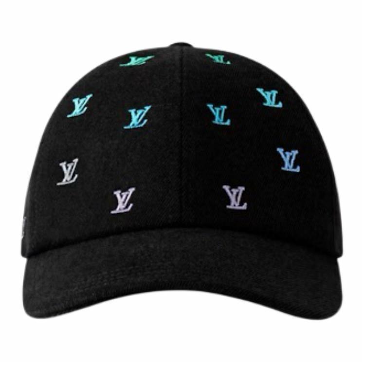 Order Topi Denim Kapas Hitam Desain Logo LOUIS VUITTON untuk Pria. M7974M