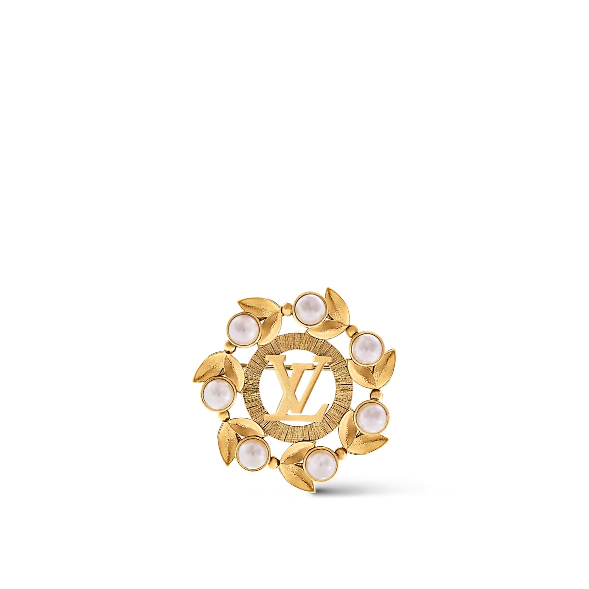 Order Broche de Latón y Resina Oro con Diseño Logo LOUIS VUITTON para Hombre. M02233