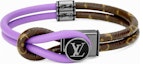 Buy LOUIS VUITTON Gelang Kulit Ungu Unisex dengan Rekaan Logo. M8092D