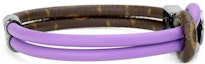 Lookbook LOUIS VUITTON Gelang Kulit Ungu Unisex dengan Rekaan Logo. M8092D