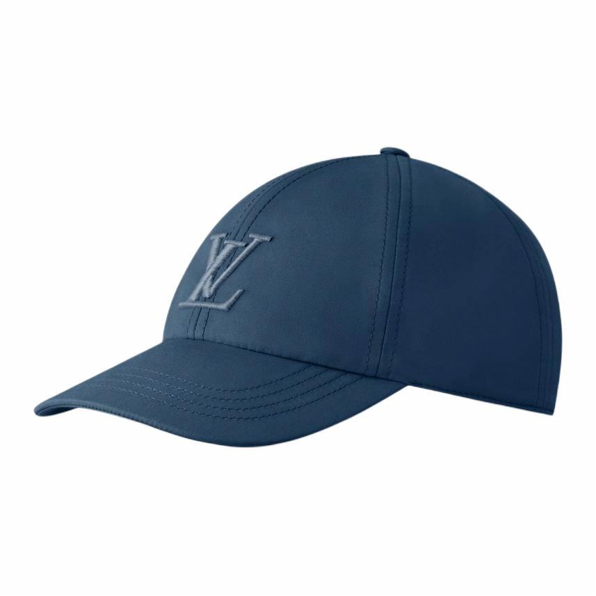 Lookbook Topi Baseball Louis Vuitton Logo Desain Pria Biru Navy M7955