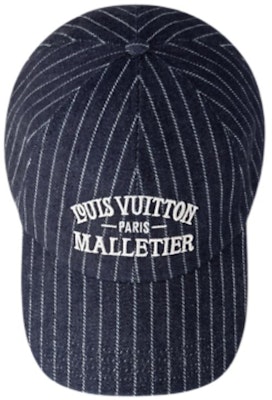 루이비통 로고 디자인 코튼 비스코스 비드 야구 모자 네이비 블루 남성용 M5146 Shop 루이비통 로고 디자인 코튼 비스코스 비드 야구 모자 네이비 블루 남성용 M5146