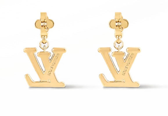 Anting Kristal Logam Emas Logo Louis Vuitton Unisex Gaya Pasangan. M01844 Shop Anting Kristal Logam Emas Logo Louis Vuitton Unisex Gaya Pasangan. M01844