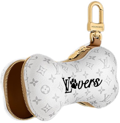 LOUIS VUITTON Logo Design Metal Canvas Keychain Unisex Couple White. M02285 Shop LOUIS VUITTON Logo Design Metal Canvas Keychain Unisex Couple White. M02285