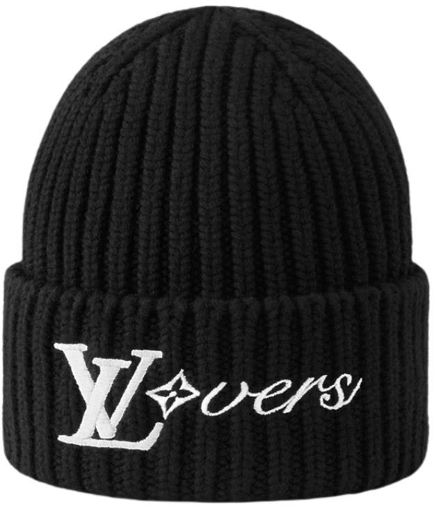 louis-vuitton-logo-design-wool-beanie-black-hat-m7741-a