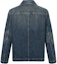 Lookbook LOUIS VUITTON Logo Embossed Denim Jacket Men’s Dark Blue Casual Workwear 1ABJ75