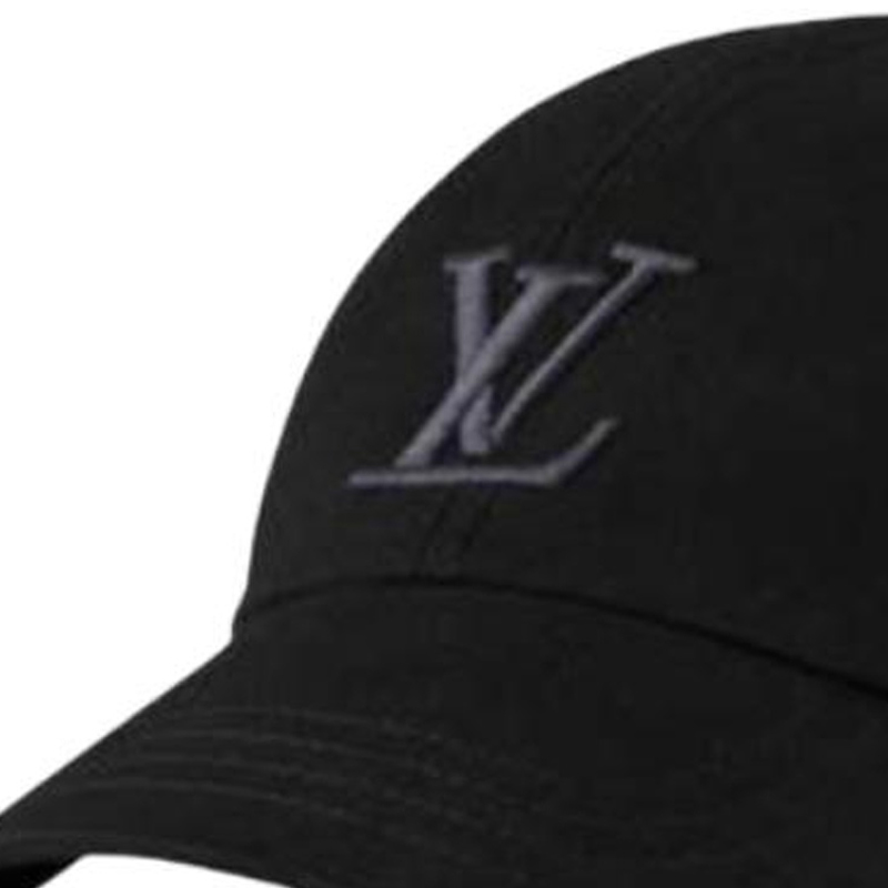 Purchase 路易威登刺绣徽标纯棉棒球帽 黑色 M7633M