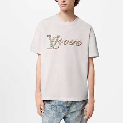 路易威登 LOGO 刺繡 圓領T恤 白色 FW24 短袖 1AFR96 Purchase 路易威登 LOGO 刺繡 圓領T恤 白色 FW24 短袖 1AFR96