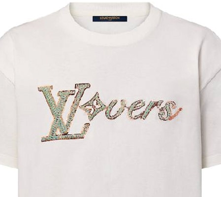 路易威登 LOGO 刺繡 圓領T恤 白色 FW24 短袖 1AFR96 Sizing 路易威登 LOGO 刺繡 圓領T恤 白色 FW24 短袖 1AFR96