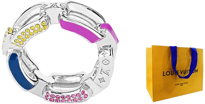 루이비통 남성용 로고 각인 오리지널 디자인 메탈 링 실버 M0918 Purchase 루이비통 남성용 로고 각인 오리지널 디자인 메탈 링 실버 M0918