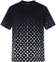 Louis Vuitton Logo Gradient Print Crewneck T-Shirt Black 1A89Z0 Louis Vuitton Logo Gradient Print Crewneck T-Shirt Black 1A89Z0