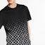 Cheap ルイ・ヴィトン ロゴ グラデーション クルーネック Tシャツ ブラック 1A89Z0