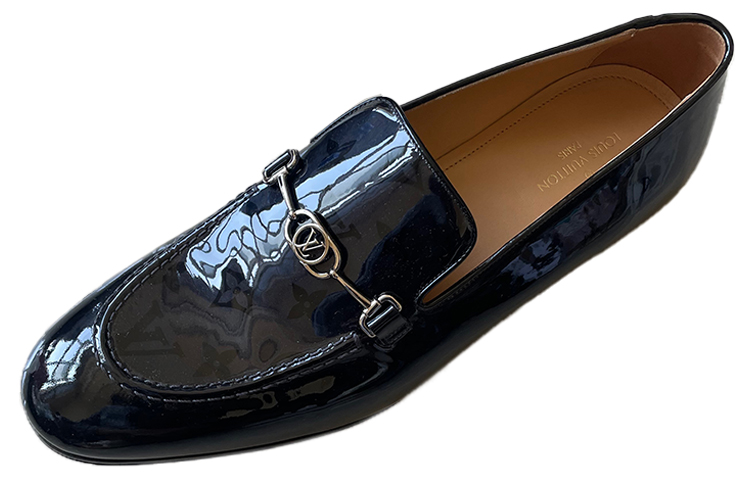 Lookbook Louis Vuitton Logo Horsebit Loafers 'Black' 1A5DM3