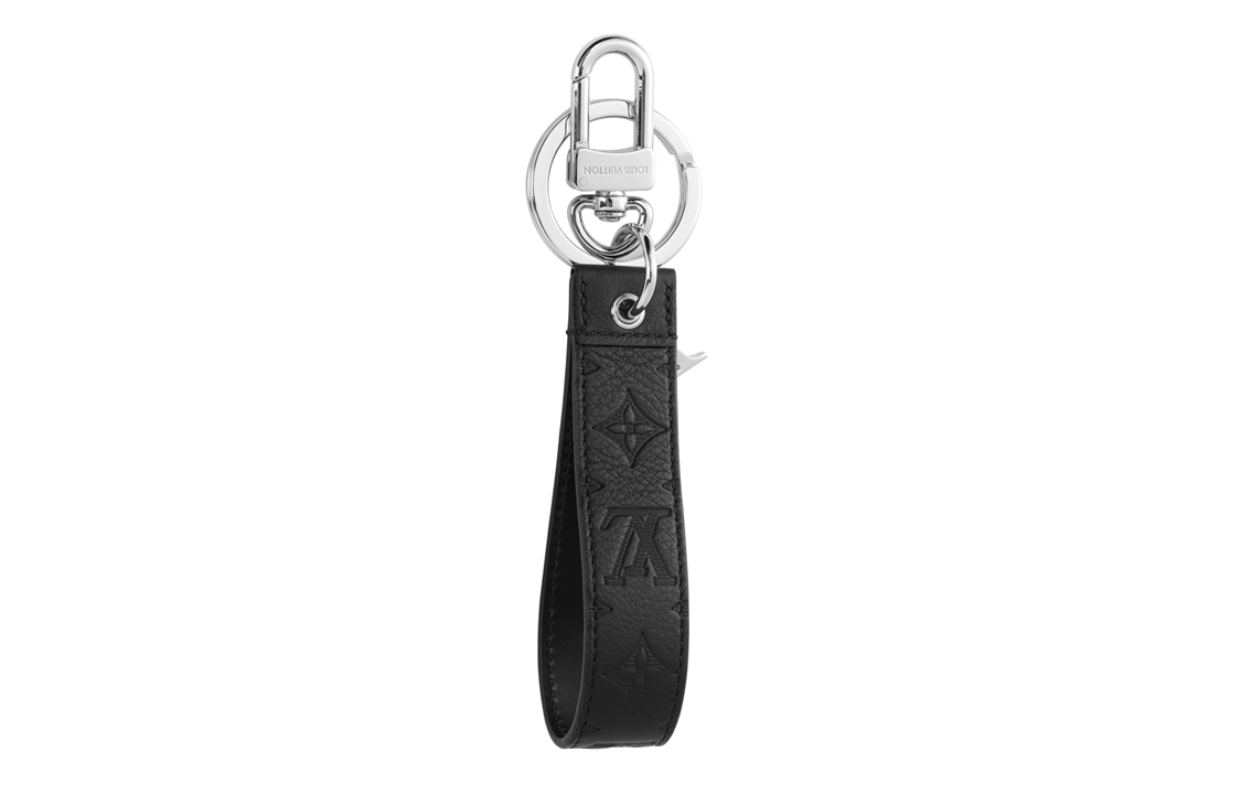 LOUIS VUITTON Logo Keychain Black for Men. M01298 圖 3