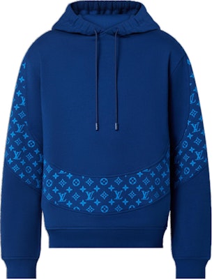 루이비통 로고 프린트 블루 후디 남성 캐주얼 편안한 따뜻한 스웨터 1AA4I9 Buy 루이비통 로고 프린트 블루 후디 남성 캐주얼 편안한 따뜻한 스웨터 1AA4I9