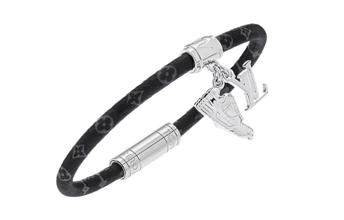 Order 路易威登黑色Logo印花情侣款手链 M8343E