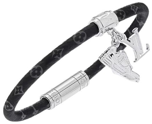 路易威登黑色Logo印花情侣款手链 M8343E Order 路易威登黑色Logo印花情侣款手链 M8343E