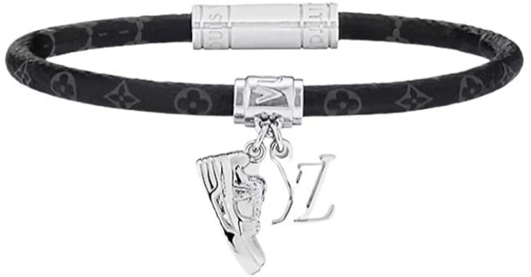 路易威登黑色Logo印花情侣款手链 M8343E Lookbook 路易威登黑色Logo印花情侣款手链 M8343E