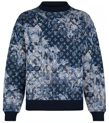 루이비통 로고 프린트 크루넥 풀오버 스웨트셔츠 블루 1A8H2X Buy 루이비통 로고 프린트 크루넥 풀오버 스웨트셔츠 블루 1A8H2X