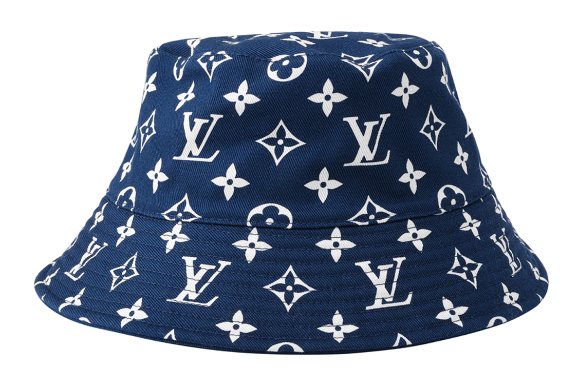 Louis Vuitton Logo Print Denim Bucket Hat Unisex M76231+M76230 圖 3