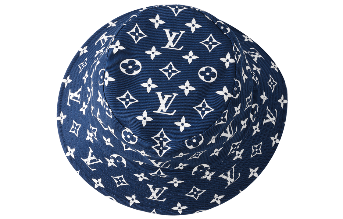 Louis Vuitton Logo Print Denim Bucket Hat Unisex M76231+M76230 圖 5