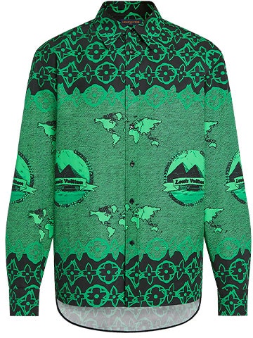 louis-vuitton-logo-print-loose-fit-long-sleeve-shirt-green-1-a97-ei