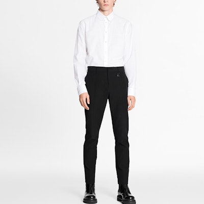 Pantalones Negros Casual LOUIS VUITTON Logo Estampado Cintura Media Corte Relaxado 1A8HI9 Lookbook Pantalones Negros Casual LOUIS VUITTON Logo Estampado Cintura Media Corte Relaxado 1A8HI9