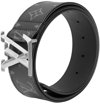 Cinturón de Cuero Liso Negro Louis Vuitton con Logo 4cm Accesorio de Moda M0607 Details for Cinturón de Cuero Liso Negro Louis Vuitton con Logo 4cm Accesorio de Moda M0607