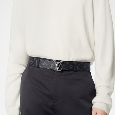 Cinturón de Cuero Liso Negro Louis Vuitton con Logo 4cm Accesorio de Moda M0607 Sizing Cinturón de Cuero Liso Negro Louis Vuitton con Logo 4cm Accesorio de Moda M0607