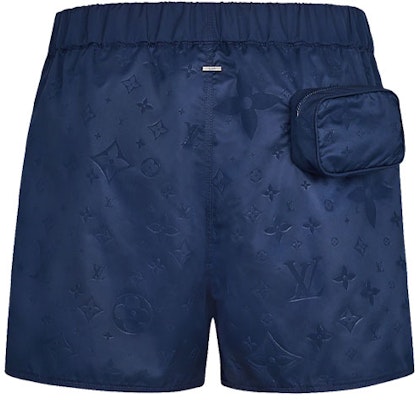 LOUIS VUITTON Celana Pendek Kasual Saku Logo Biru Unisex 1A5D60 Lookbook LOUIS VUITTON Celana Pendek Kasual Saku Logo Biru Unisex 1A5D60