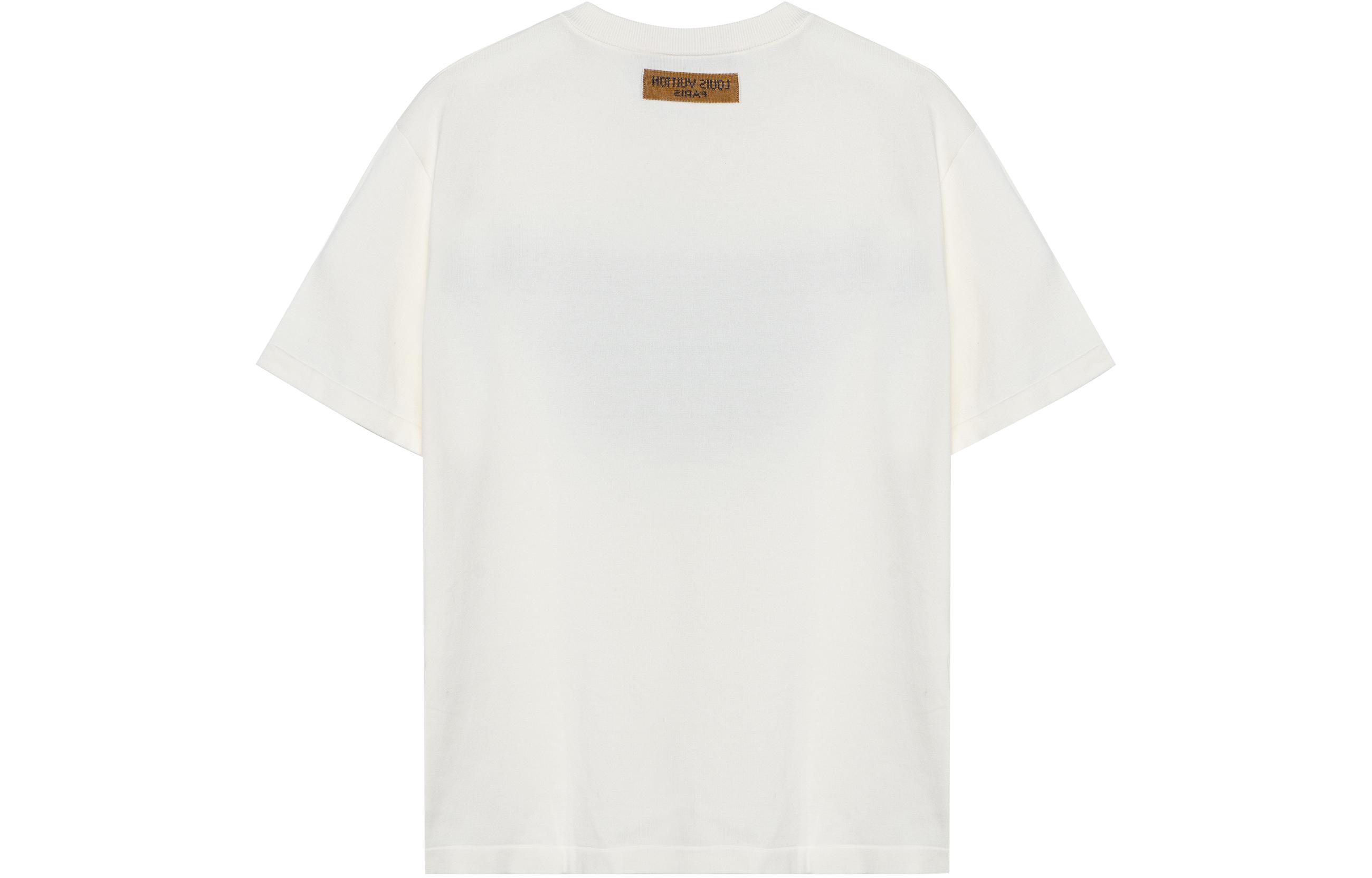 LOUIS VUITTON Logo Printed Crewneck Short Sleeve T-Shirt Beige . 1A99ZS 圖 3