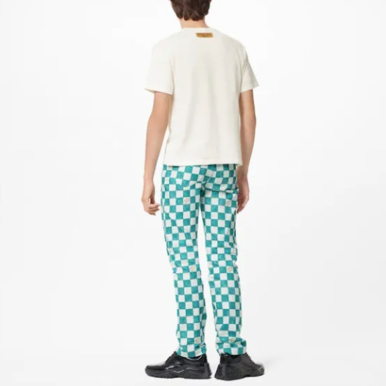 LOUIS VUITTON Logo Printed Crewneck Short Sleeve T-Shirt Beige . 1A99ZS 圖 6