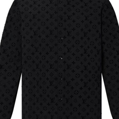 LOUIS VUITTON Logo Printed Long Sleeve Shirt Black 1A979D Sizing LOUIS VUITTON Logo Printed Long Sleeve Shirt Black 1A979D