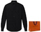 Cheap LOUIS VUITTON Logo Printed Long Sleeve Shirt Black 1A979D