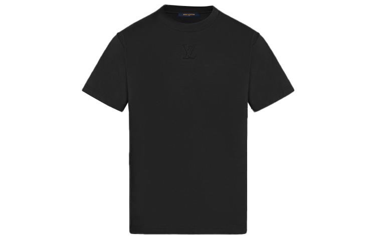 Order ルイ・ヴィトン ロゴ 無地 半袖 Tシャツ ブラック 1A96WN