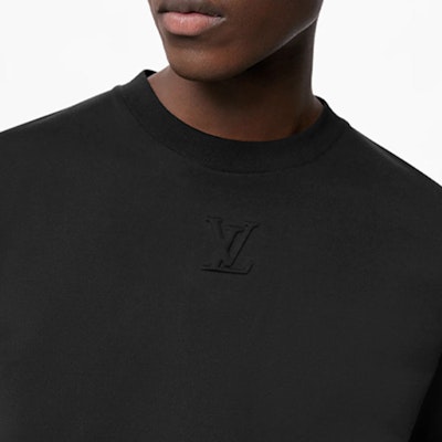 LOUIS VUITTON 標誌純色短袖T恤 黑色 1A96WN Sizing LOUIS VUITTON 標誌純色短袖T恤 黑色 1A96WN