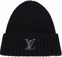 Order LOUIS VUITTON 標誌羊毛針織黑色毛帽 男款 M77277