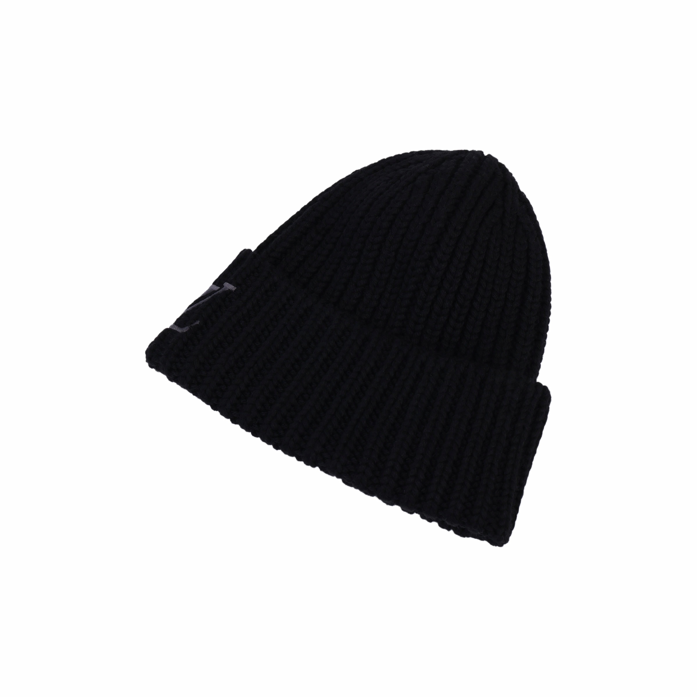 Shop 루이비통 로고 울 니트 비니 블랙 남성용. M77277