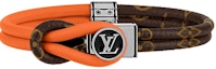 Buy Pulsera Unisex Louis Vuitton Loop It Monograma Grabado Naranja/Marrón. M8091D