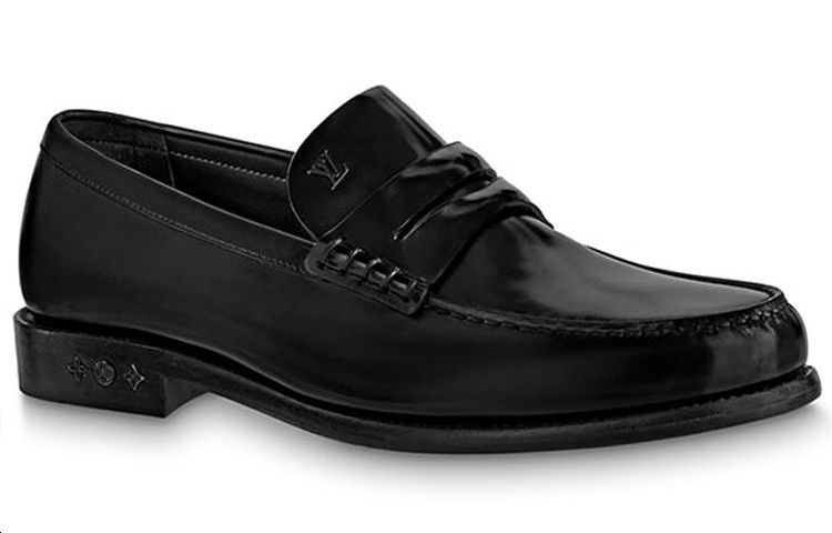 Order ルイ・ヴィトン ルイ・ローファー パテントブラック 1AAMWL