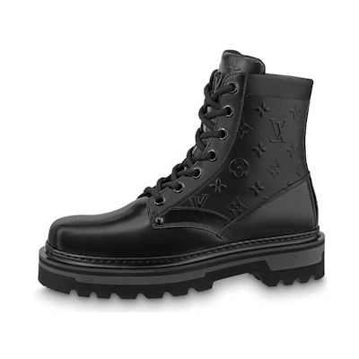 LV Louis Vuiton Fashion Strap Bootie 'Black'