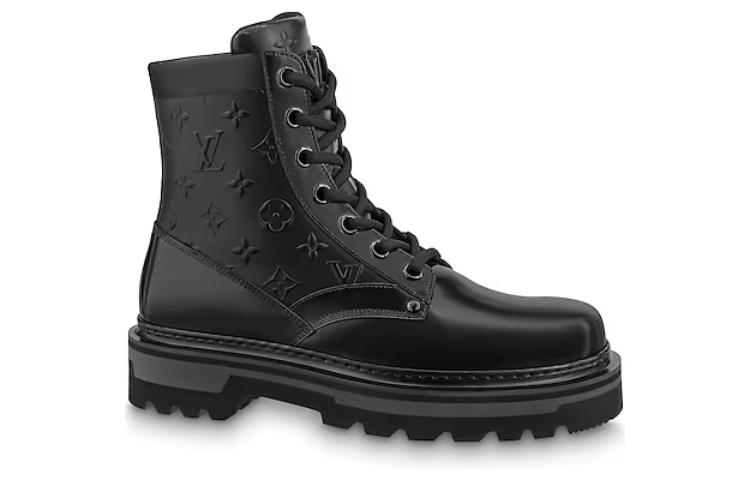 Order Louis Vuitton Fashion Strap Bootie 'Hitam' Sepatu Boot Wanita 1A9FDL