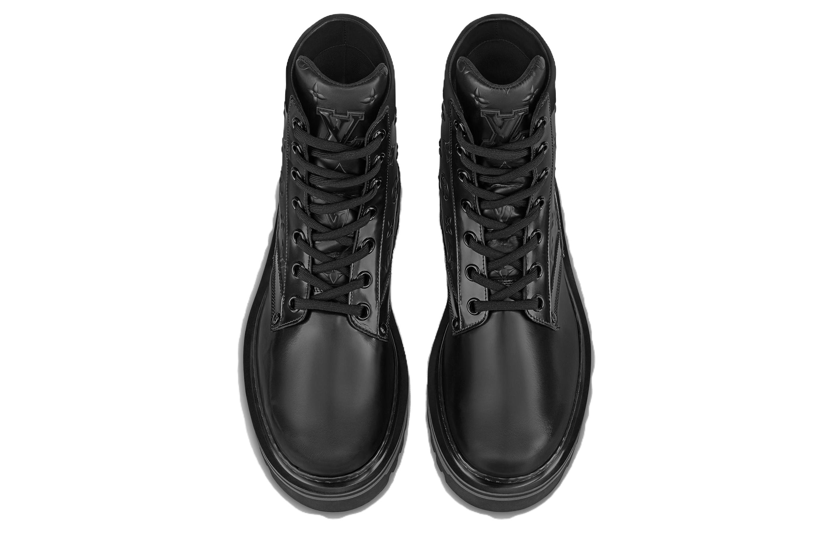Lookbook Louis Vuitton Fashion Strap Bootie 'Hitam' Sepatu Boot Wanita 1A9FDL