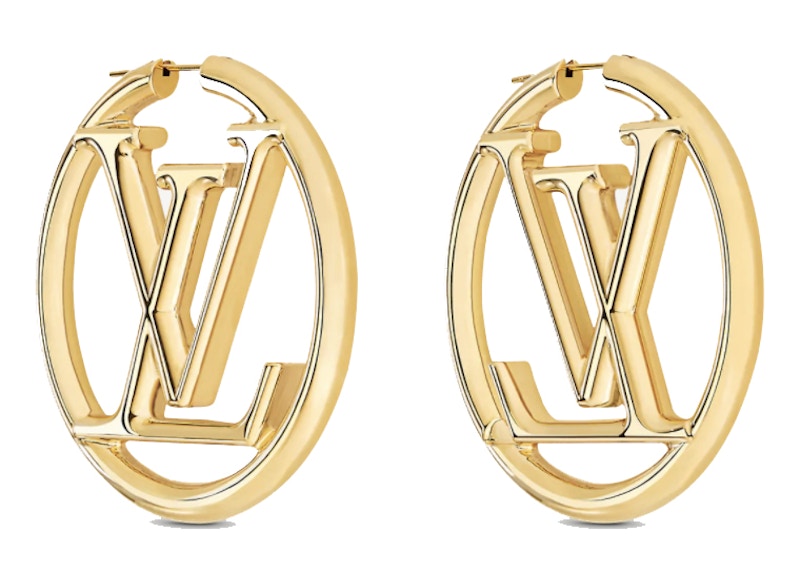 Buy Louis Vuitton Louise Hoop Earrings Gold