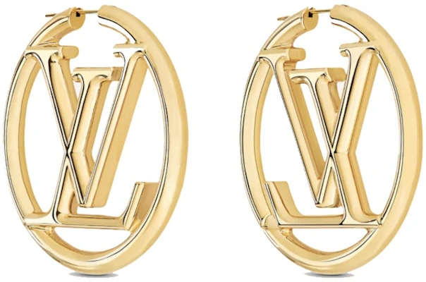 Louis Vuitton Louise Hoop Earrings Gold Buy Louis Vuitton Louise Hoop Earrings Gold