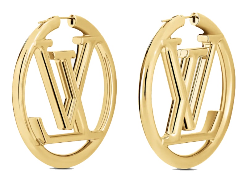 Order Louis Vuitton Louise Hoop Earrings Gold